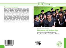 Marymount University kitap kapağı