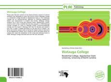 Bookcover of Watauga College