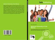 Bookcover of National University of San Marcos