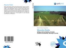 Portada del libro de Wysoka Duża