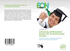 Bookcover of University of Maryland Center for Environmental Science