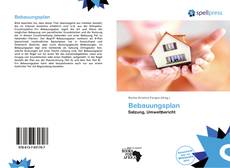 Capa do livro de Bebauungsplan 