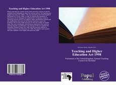 Teaching and Higher Education Act 1998 kitap kapağı