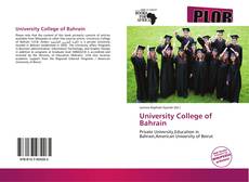Bookcover of University College of Bahrain
