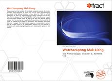 Watcharapong Mak-klang kitap kapağı
