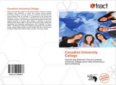 Capa do livro de Canadian University College 
