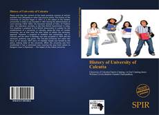 Bookcover of History of University of Calcutta
