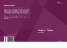Capa do livro de Rodrigues College 