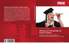 Capa do livro de History of University of Santo Tomas 
