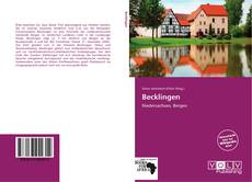 Bookcover of Becklingen