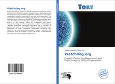 Watchdog.org kitap kapağı
