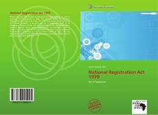 Обложка National Registration Act 1939