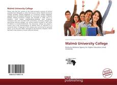 Bookcover of Malmö University College
