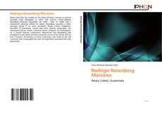 Rodrigo Rosenberg Marzano kitap kapağı