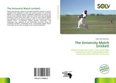 Buchcover von The University Match (cricket)
