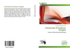 Capa do livro de University of Culture, Yangon 