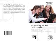 Capa do livro de University of New York Tirana 
