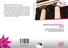 Bookcover of West University Place, Texas