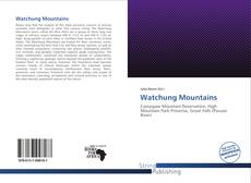 Portada del libro de Watchung Mountains