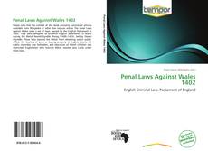 Portada del libro de Penal Laws Against Wales 1402
