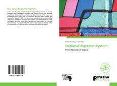 National Reporter System kitap kapağı