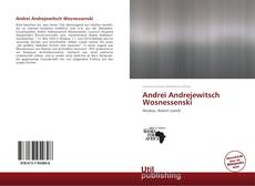 Bookcover of Andrei Andrejewitsch Wosnessenski
