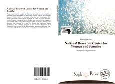 National Research Center for Women and Families的封面