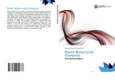Buchcover von Roehr Motorcycle Company