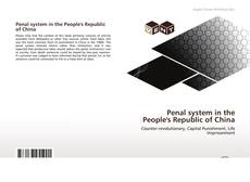 Capa do livro de Penal system in the People's Republic of China 