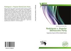 Portada del libro de Rodríguez v. Popular Democratic Party