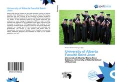 Buchcover von University of Alberta Faculté Saint-Jean