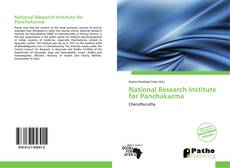 Bookcover of National Research Institute for Panchakarma