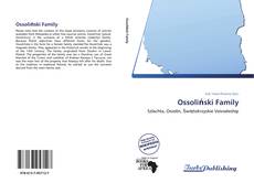 Обложка Ossoliński Family