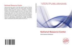 Bookcover of National Resource Center