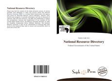 Couverture de National Resource Directory