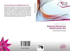 Bookcover of National Resources Mobilization Act