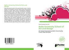 Bookcover of Aalto University School of Art and Design
