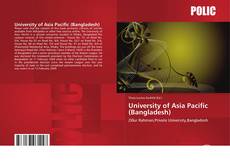 Bookcover of University of Asia Pacific (Bangladesh)