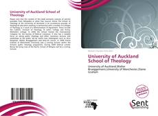 Bookcover of University of Auckland School of Theology
