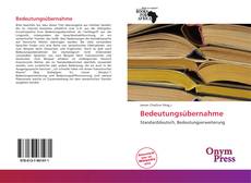 Bookcover of Bedeutungsübernahme