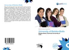 Bookcover of University of Bielsko-Biała
