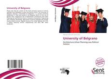 Buchcover von University of Belgrano