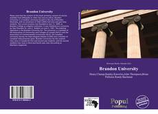 Brandon University kitap kapağı