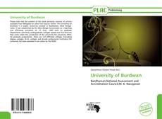 Обложка University of Burdwan