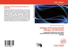Buchcover von College of Environmental Design, UC Berkeley