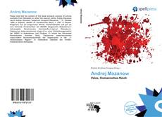 Couverture de Andrej Mazanow