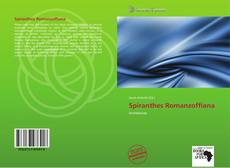 Spiranthes Romanzoffiana kitap kapağı