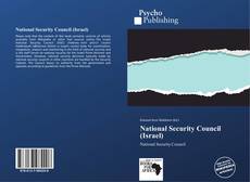Buchcover von National Security Council (Israel)
