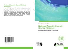 Portada del libro de National Security Council (United Kingdom)