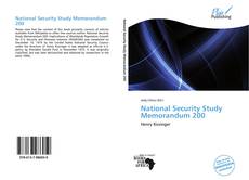 Buchcover von National Security Study Memorandum 200